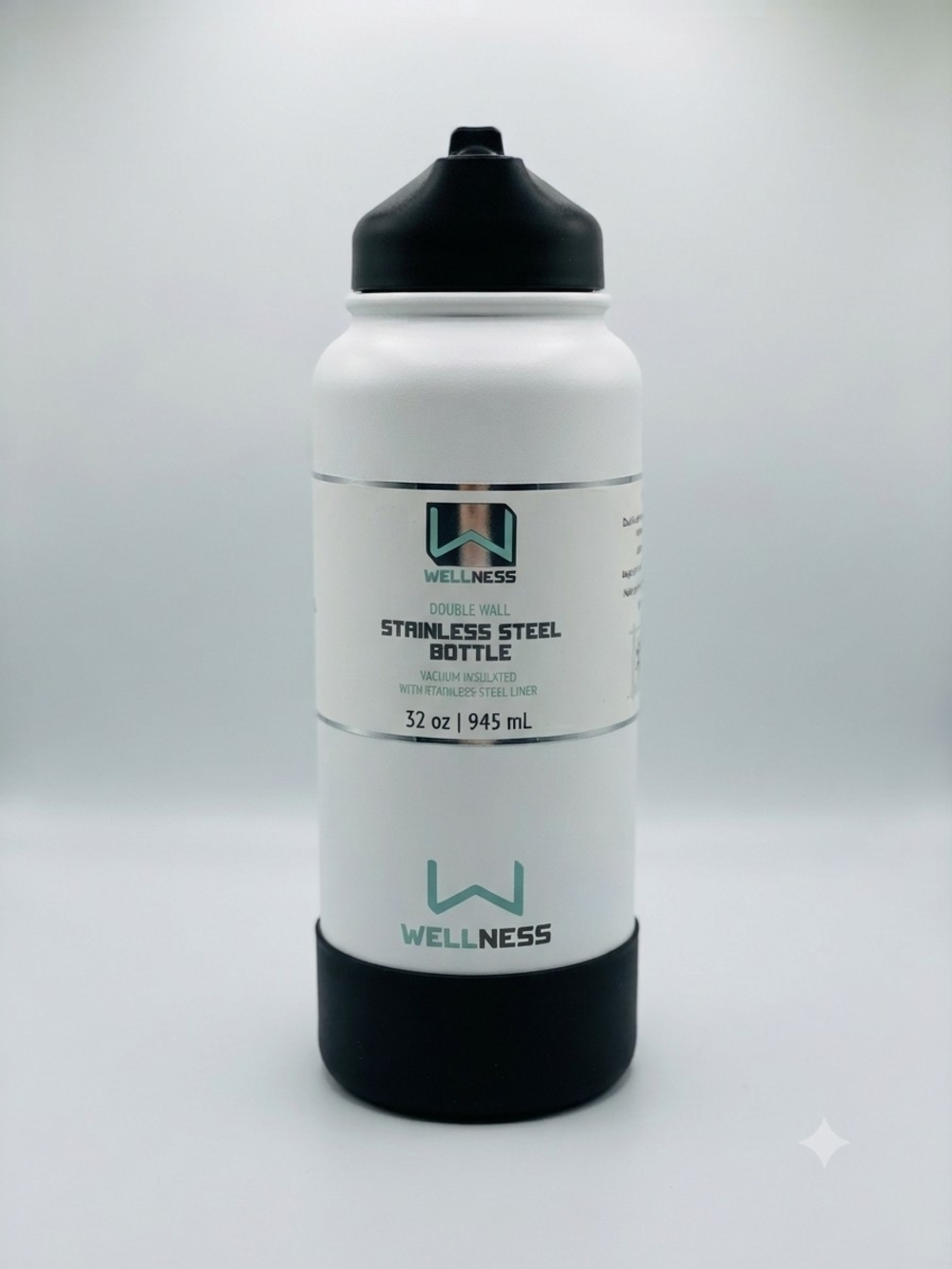 ​NEW Wellness 32 oz Double Wall Stainless Steel Vacuum Insulated Water Bottle